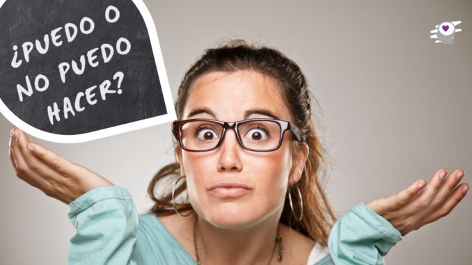 mujer preguntando puedo o no puedo