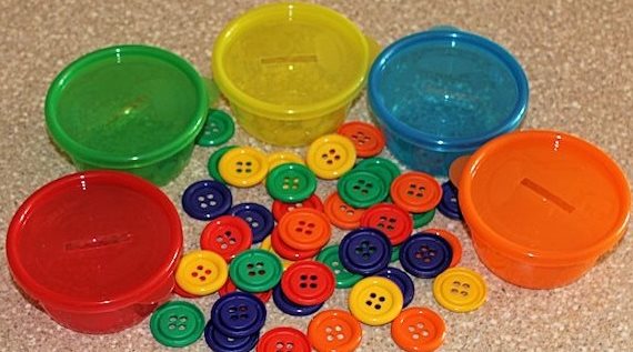 botones de colores