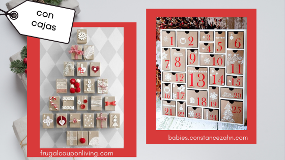 calendario con cajas