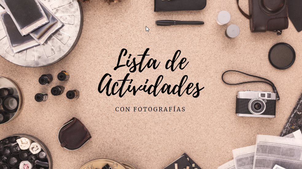 lista fotografias